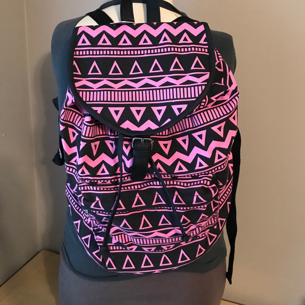NEW Aztec print pink backpack